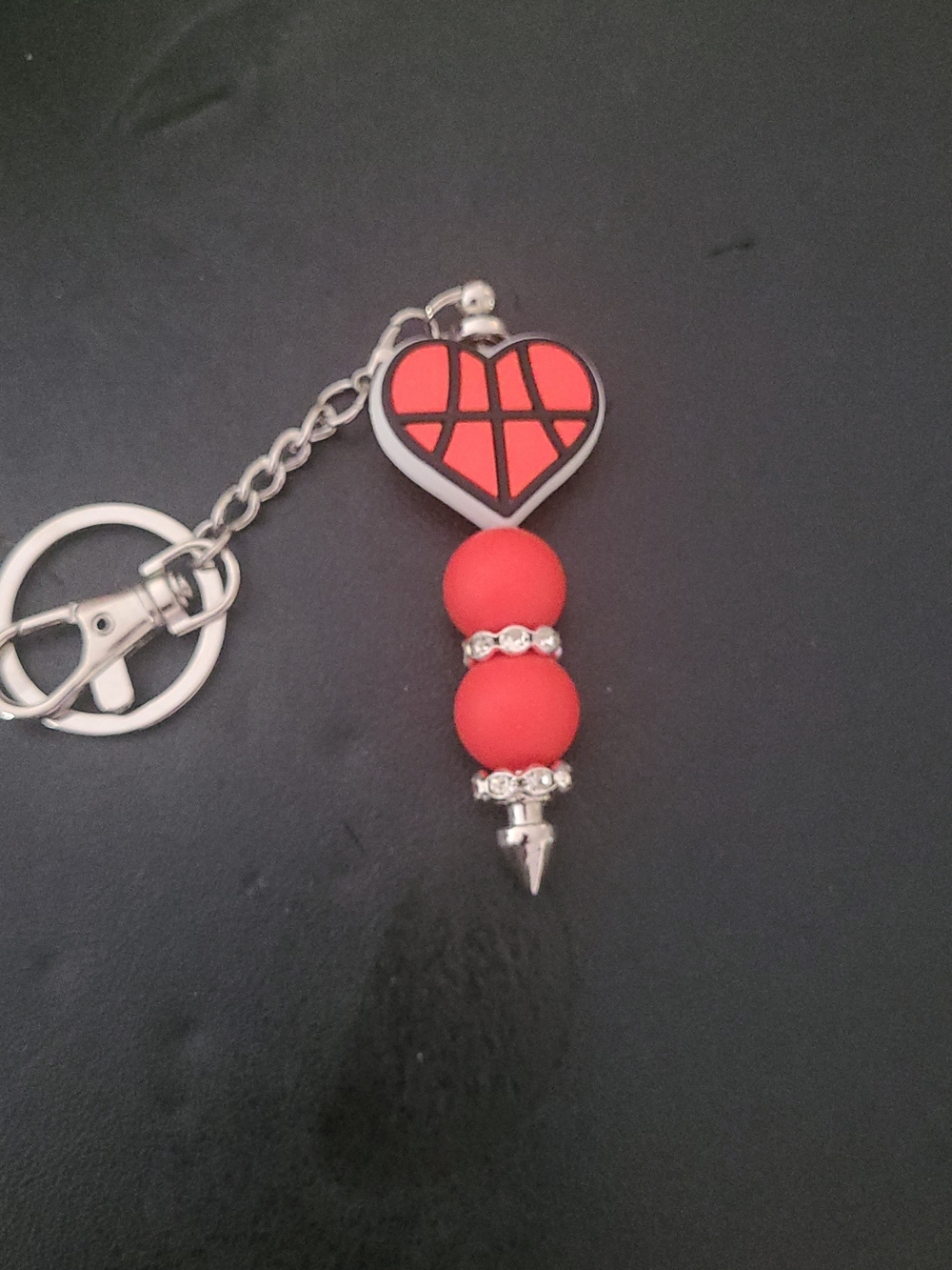 Handmade Basketball Keychain - Picture 1 of 1
